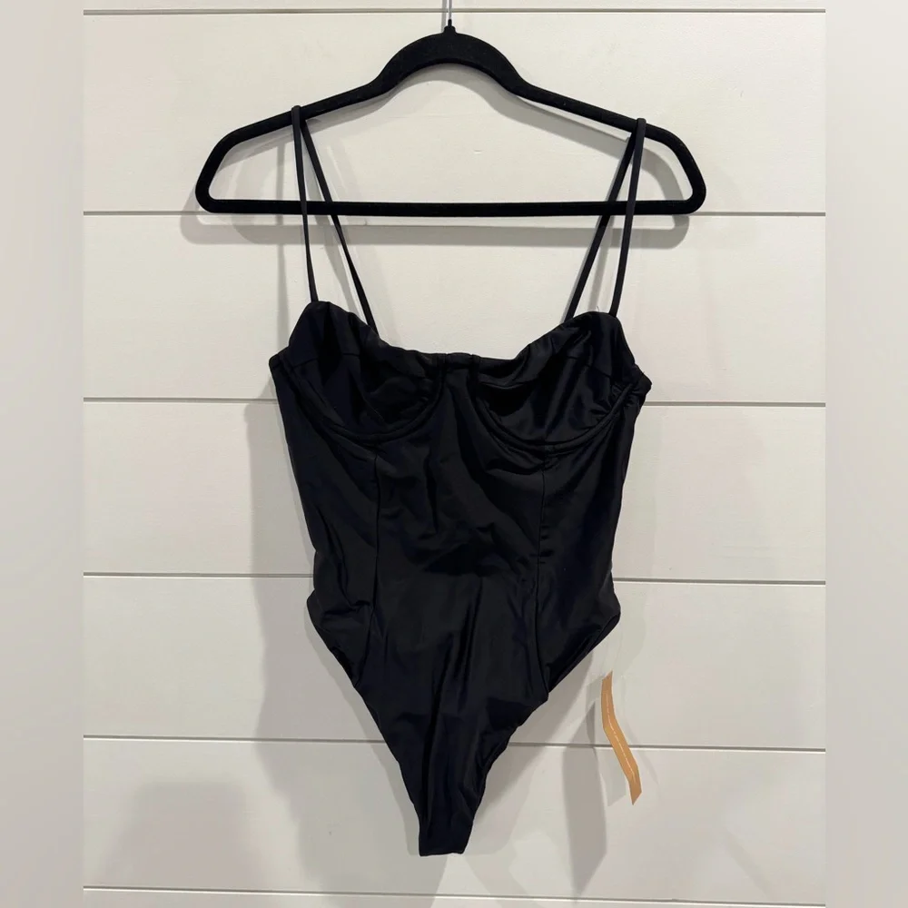 Reformation Black One-Piece Swimsuit